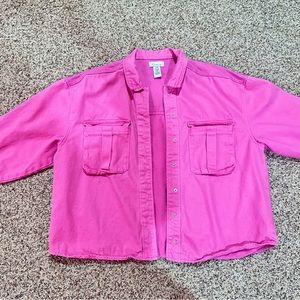 Vibrant Pink Jean Jacket